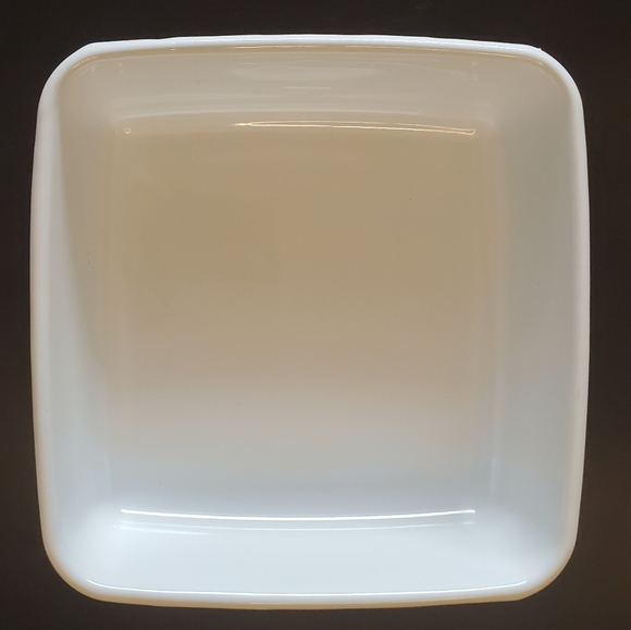 7" Square Blue Willow Metal Baker with Original Plastic Lid by Johnson Brothers - Picture 10 of 16